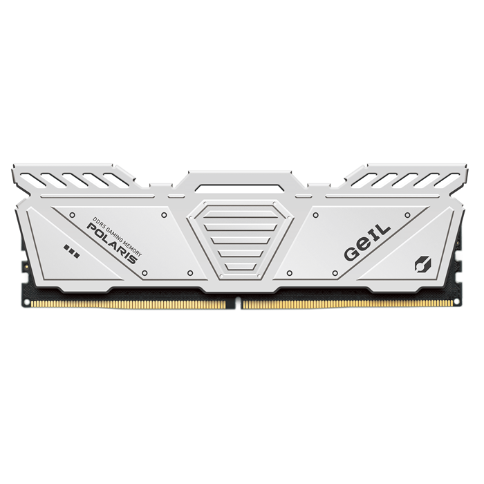 رم کامپیوتر DDR5 تک کاناله 4800 مگاهرتز CL40 گیل Polaris ظرفیت 16 گیگابایت سفید